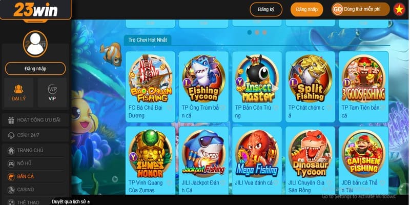 Một số tựa game săn cá mà bạn nhất định không nên bỏ lỡ